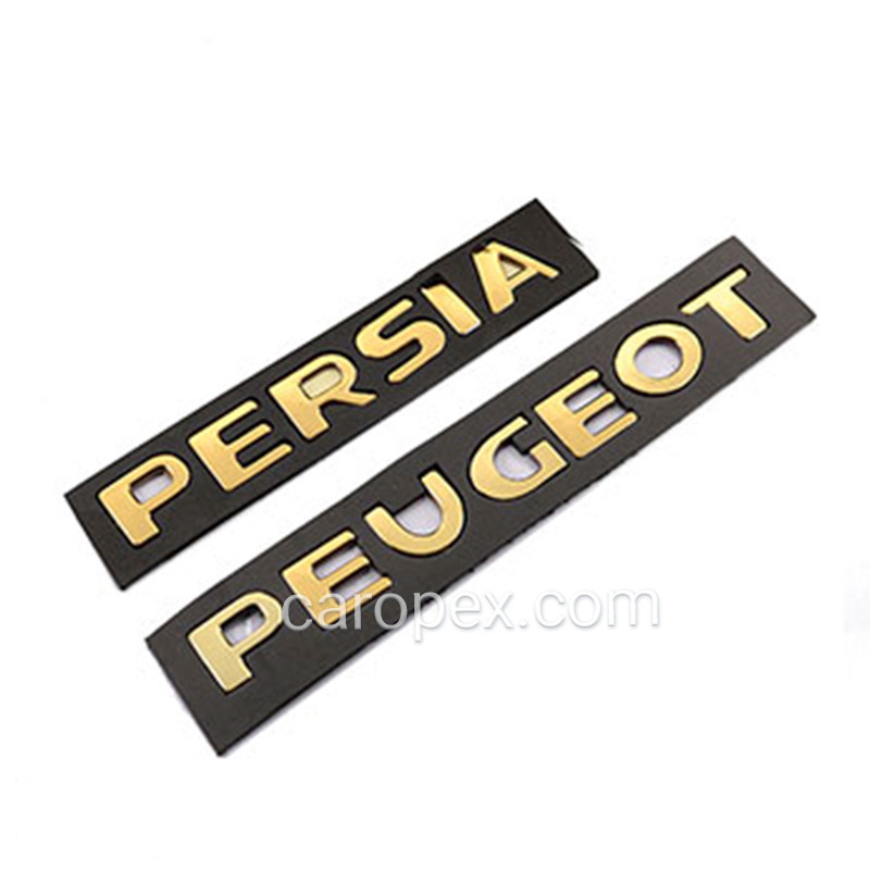 آرم نوشته عقب پژو پرشیا PEUGEOT PERSIA طلایی