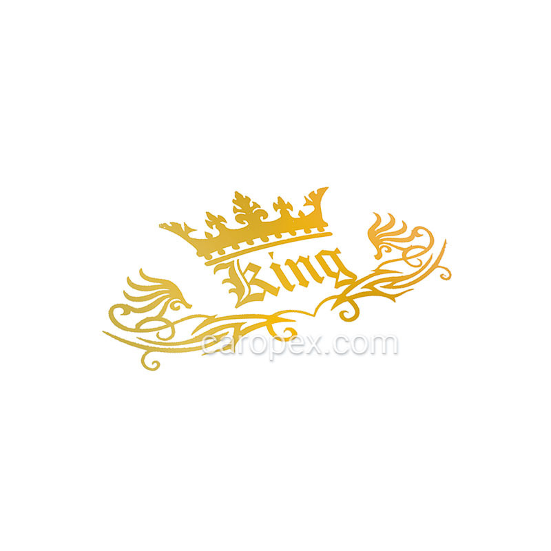 استیکر برچسب شیشه خودرو طرح KING