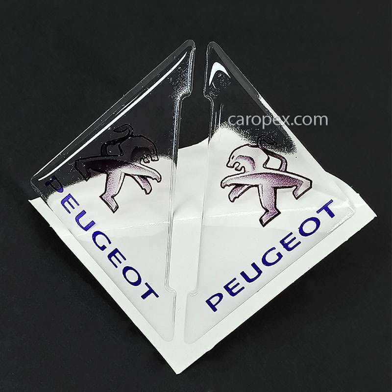 ضربه گیر اسپرت لبه درب خودرو ژله ای پژو Peugeot شفاف بسته 2 عددی