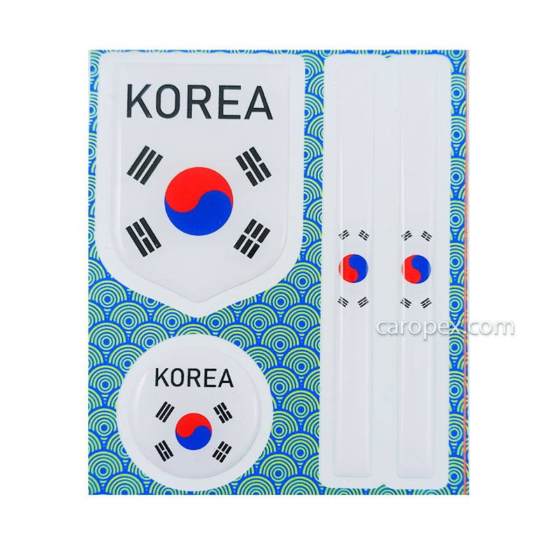 برچسب ژله ای چهار تیکه کره KOREA