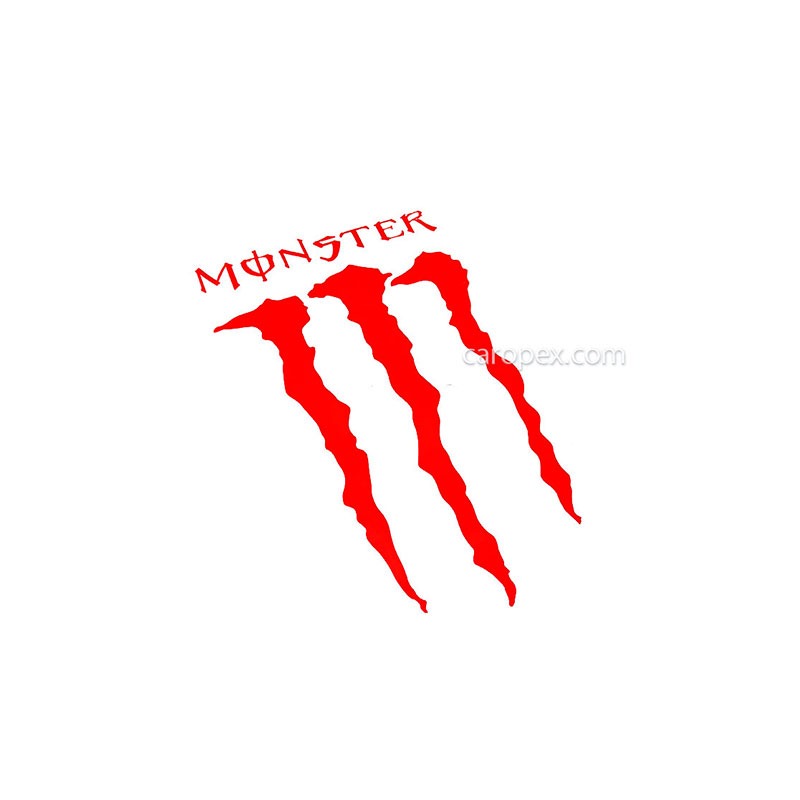 استیکر برچسب بدنه خودرو طرح مانستر Monster 25*15